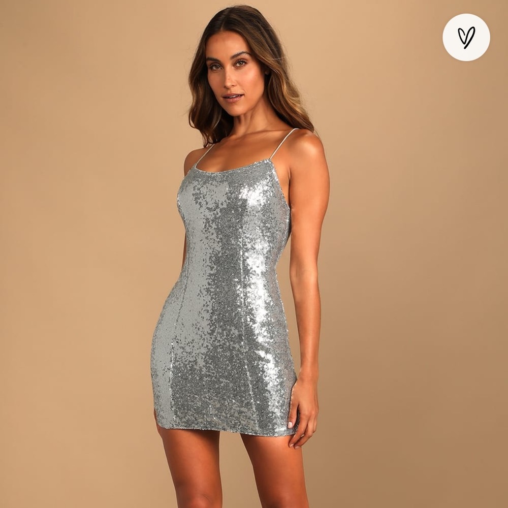 silver sequin dress - Picture 8 of 8